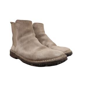 Vince Shoes Womens 5.5 Boots Cody Suede Chelsea Pull On Crepe Sole Casual Brown